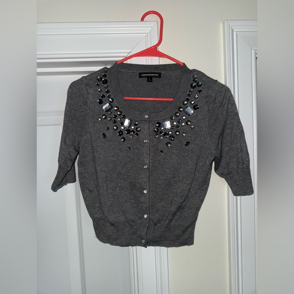 Express Jeweled Cardigan